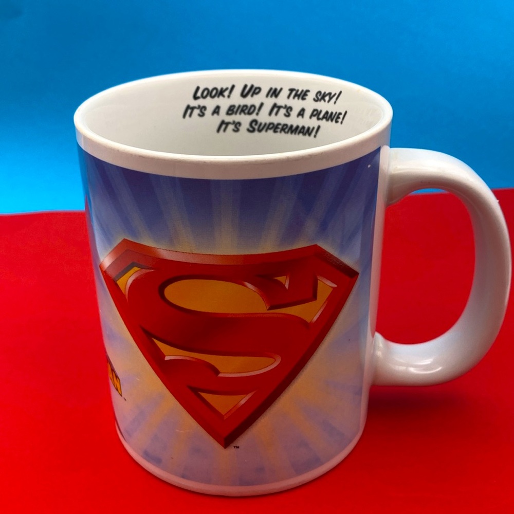 “Look Up In The Sky! It’s A Bird! It’s A Plane! It’s Superman! DC Comics Mug